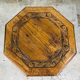 Antique wood carving table with 8 sides