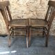 Pair chair bistro vintage wood