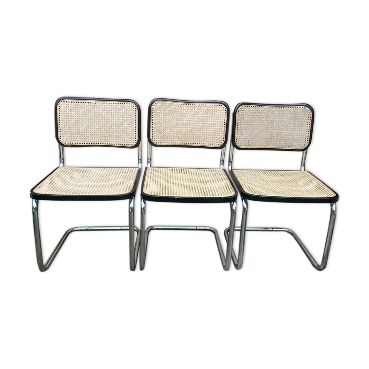 Set de 3 chaises Marcel Breuer Cesca B32