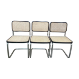 Set of 3 chairs Marcel Breuer Cesca B32