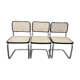 Set de 3 chaises Marcel Breuer Cesca B32