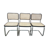 Set of 3 chairs Marcel Breuer Cesca B32
