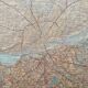 Old map Nantes and Vendée 162cm by 114cm