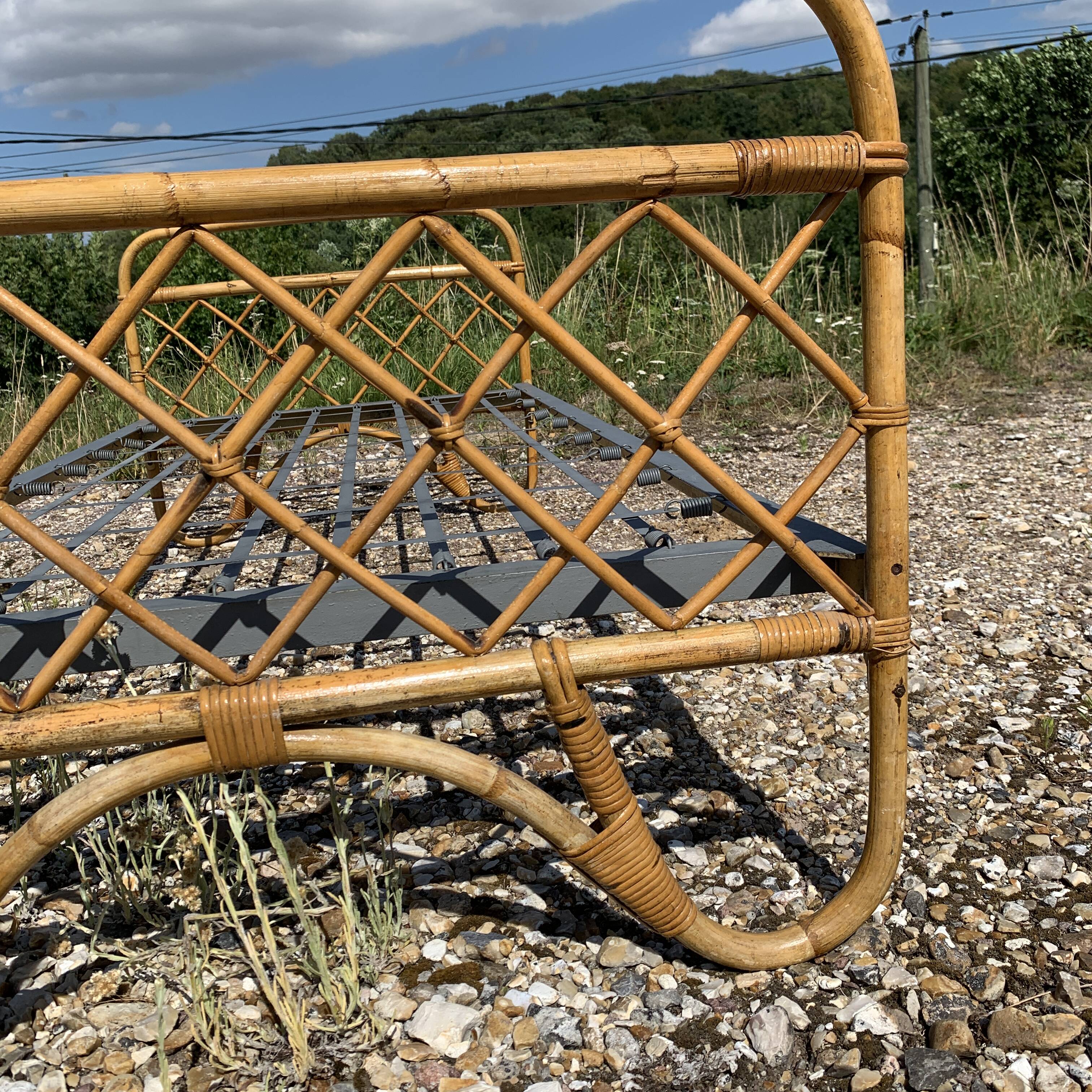 Vintage bamboo children's bed