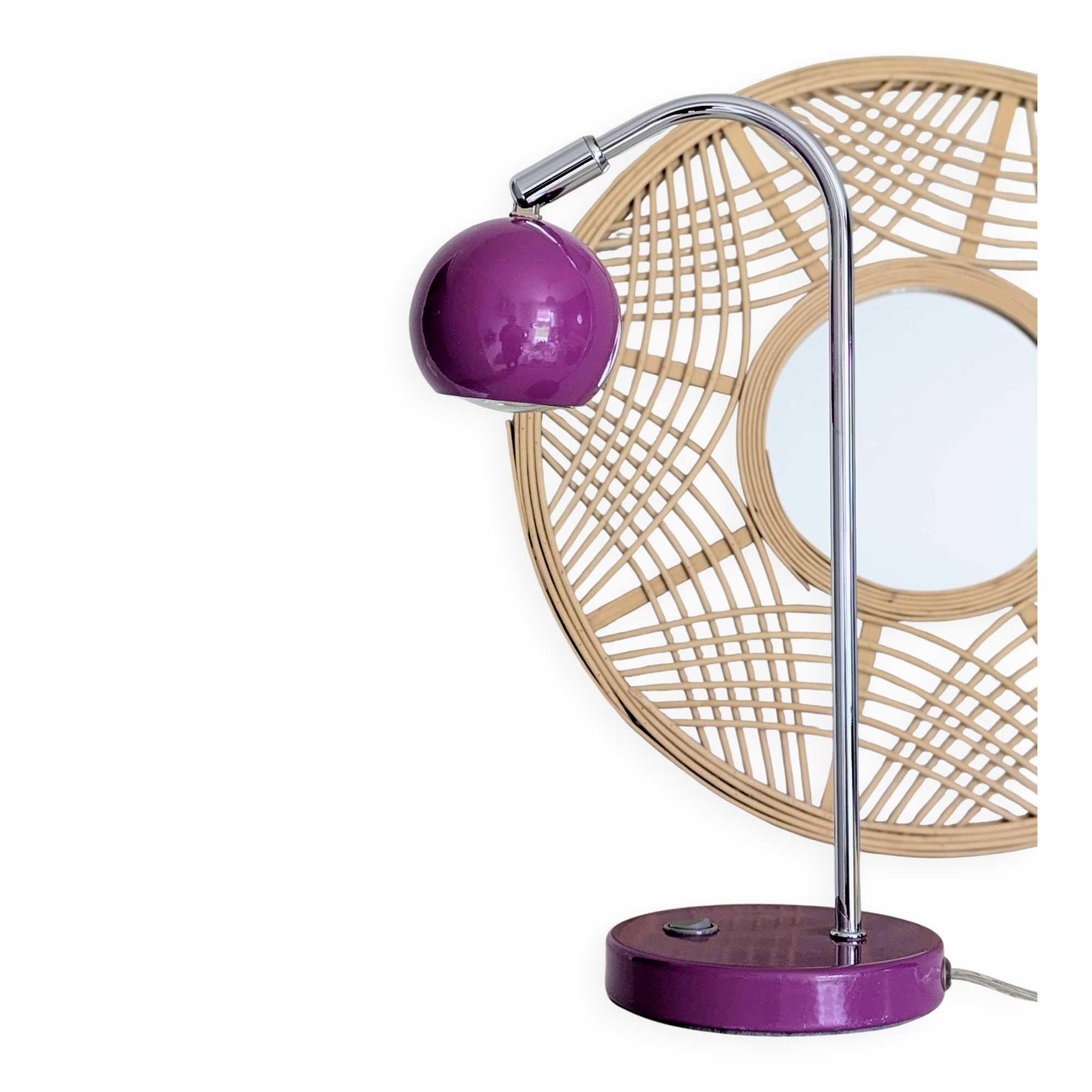 Purple eyeball lamp (L-0196)