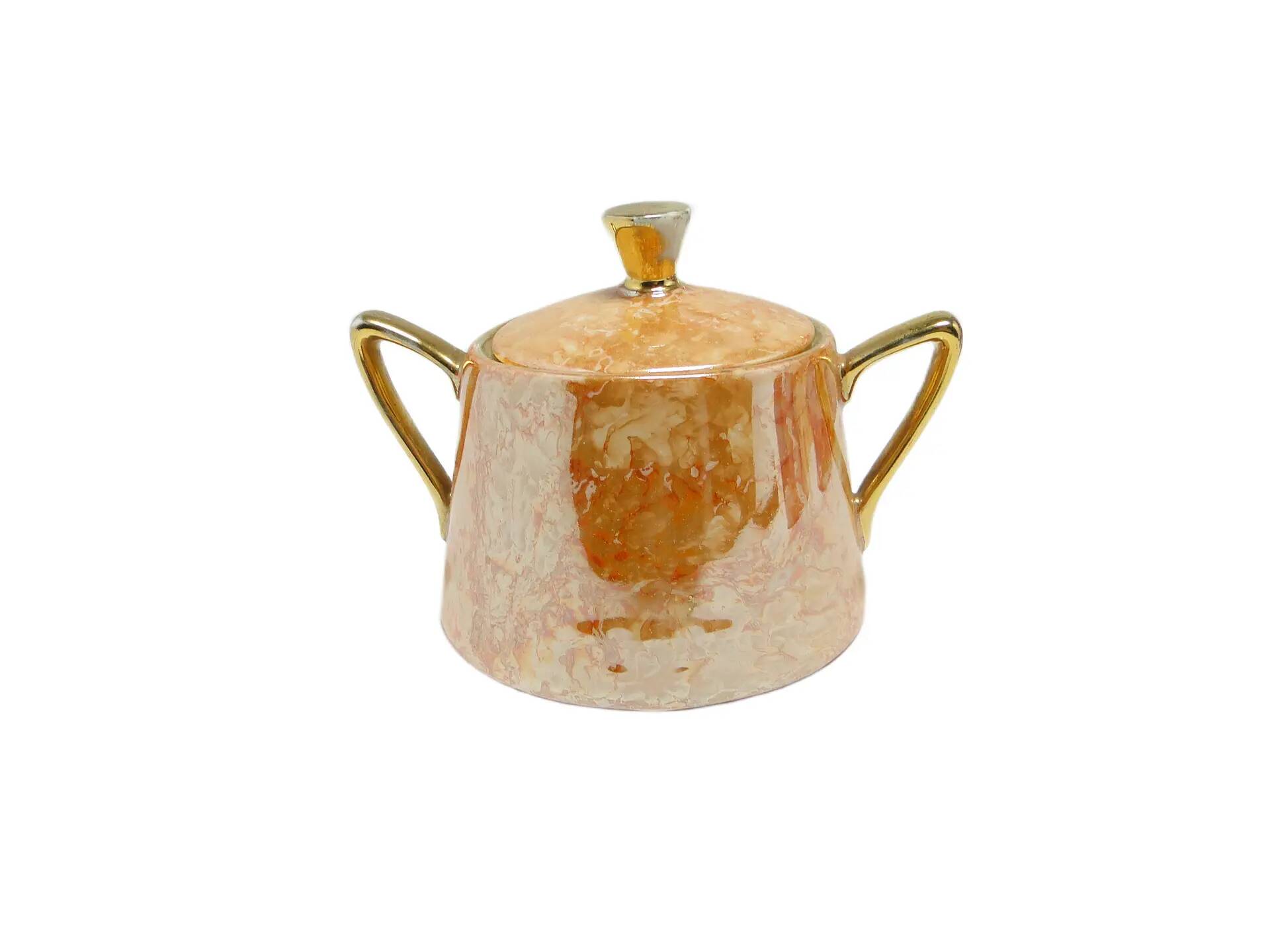 Helena sugar bowl, mid-century modern, porcelain, Poland, 1970s.