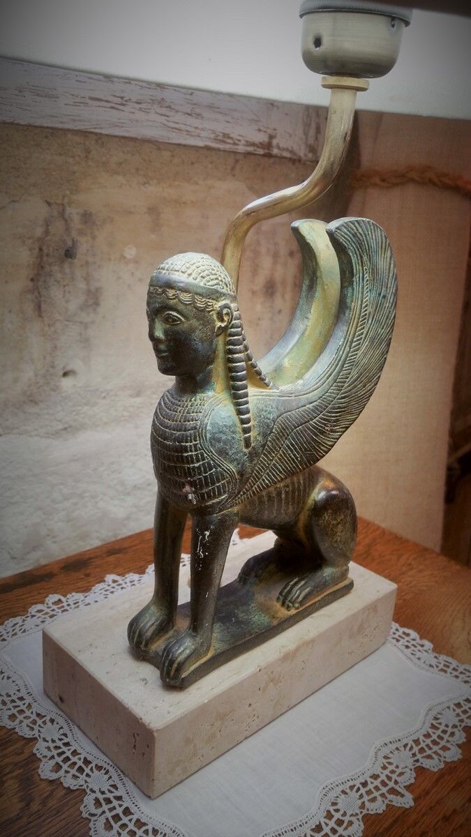 Sphinx lamp by Le Dauphin 80s