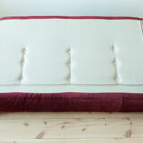 Sofa 3 places velvet bordeaux designed by Michel Ducaroy 1973