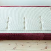 Sofa 3 places velvet bordeaux designed by Michel Ducaroy 1973