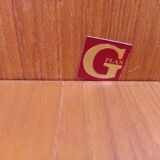 Teak wheeled coffee table for G Plan, 1987