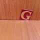 Teak wheeled coffee table for G Plan, 1987
