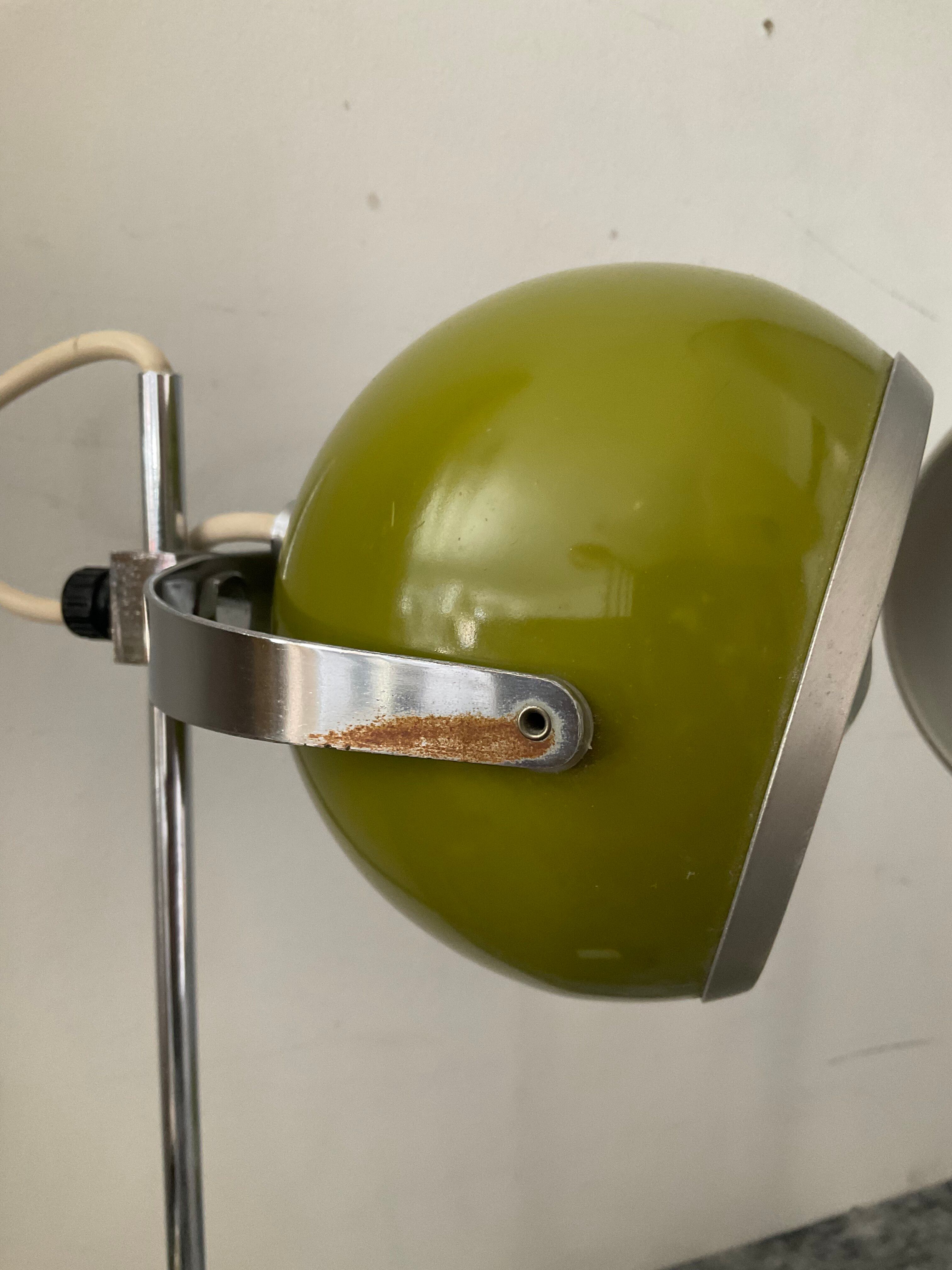 Paire de lampes EyeBall des années 70