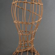 Head to hat Marotte Rattan hat shop head 1950
