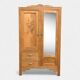 Parisian art deco hotel wardrobe in solid raw oak 1930