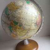 World map 1950s Girard and Barrere