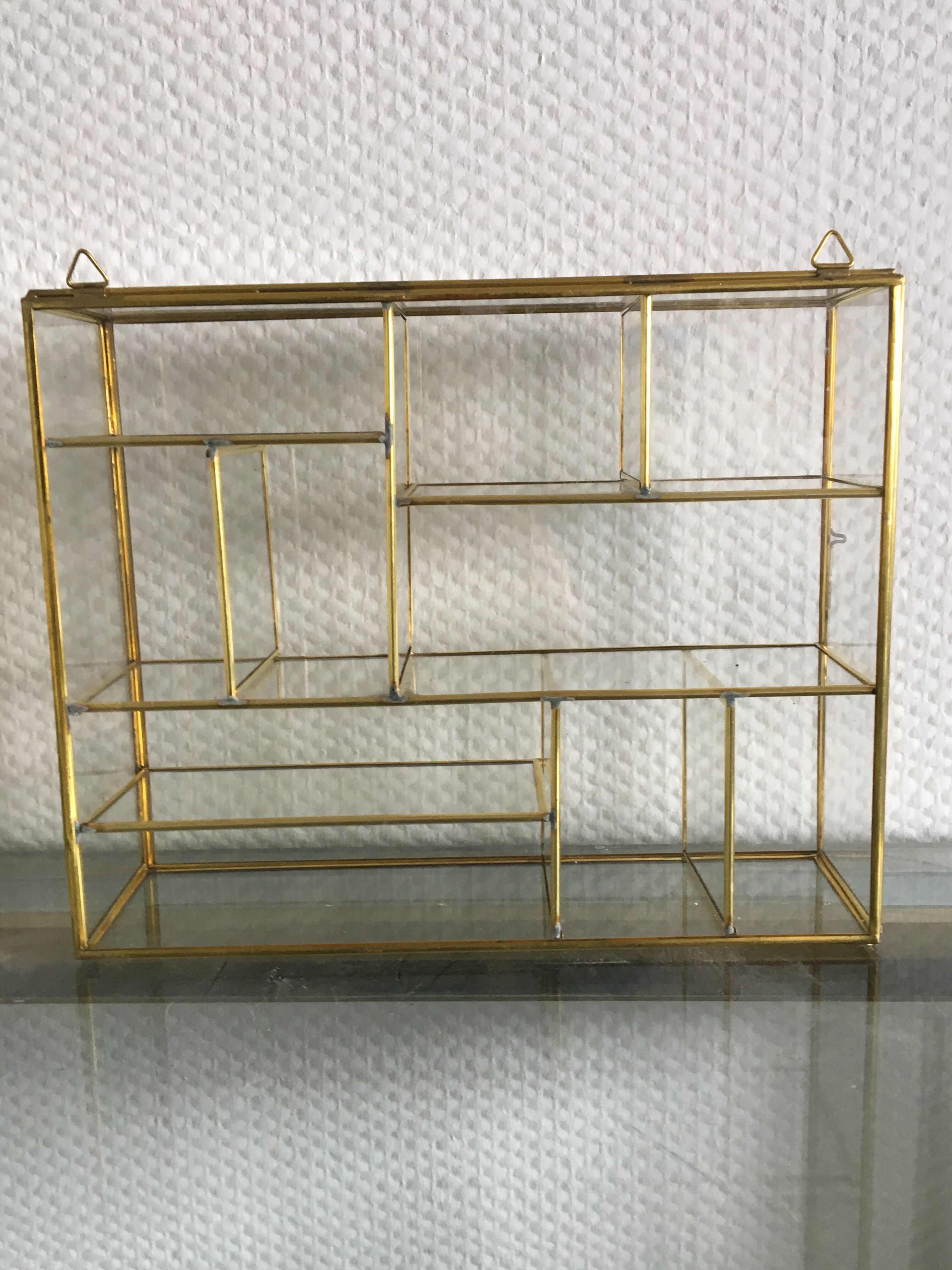 Vitrine laiton doré