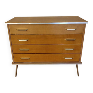 Commode 4 tiroirs années - 1960