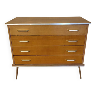 1960s 4-drawer chest of drawers