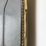 Italian brass mirror from the 50s 77x42cm