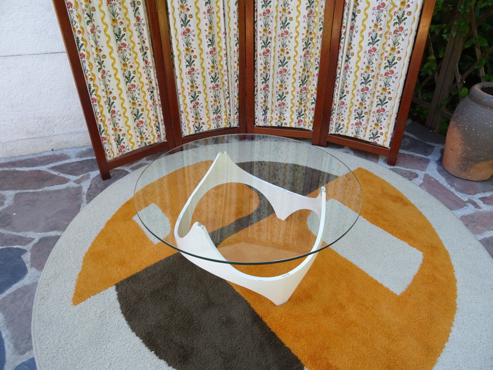 Vintage mahogany screen