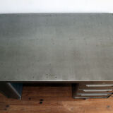 Bureau de métier industriel métallique décapé YAC
