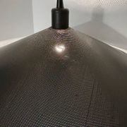 Suspension en métal micro-perforé, années 60