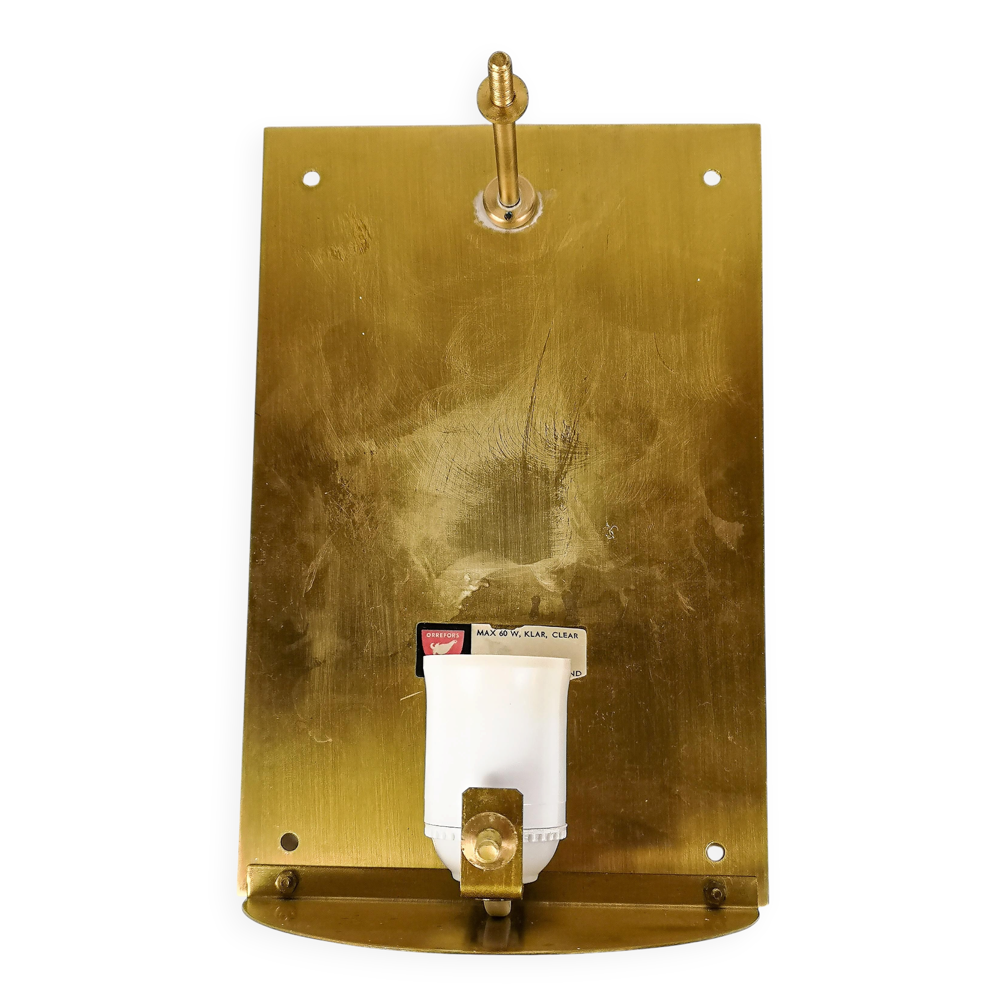 Large Modern Midcentury Wall Lamp Orrefors by Carl Fagerlund