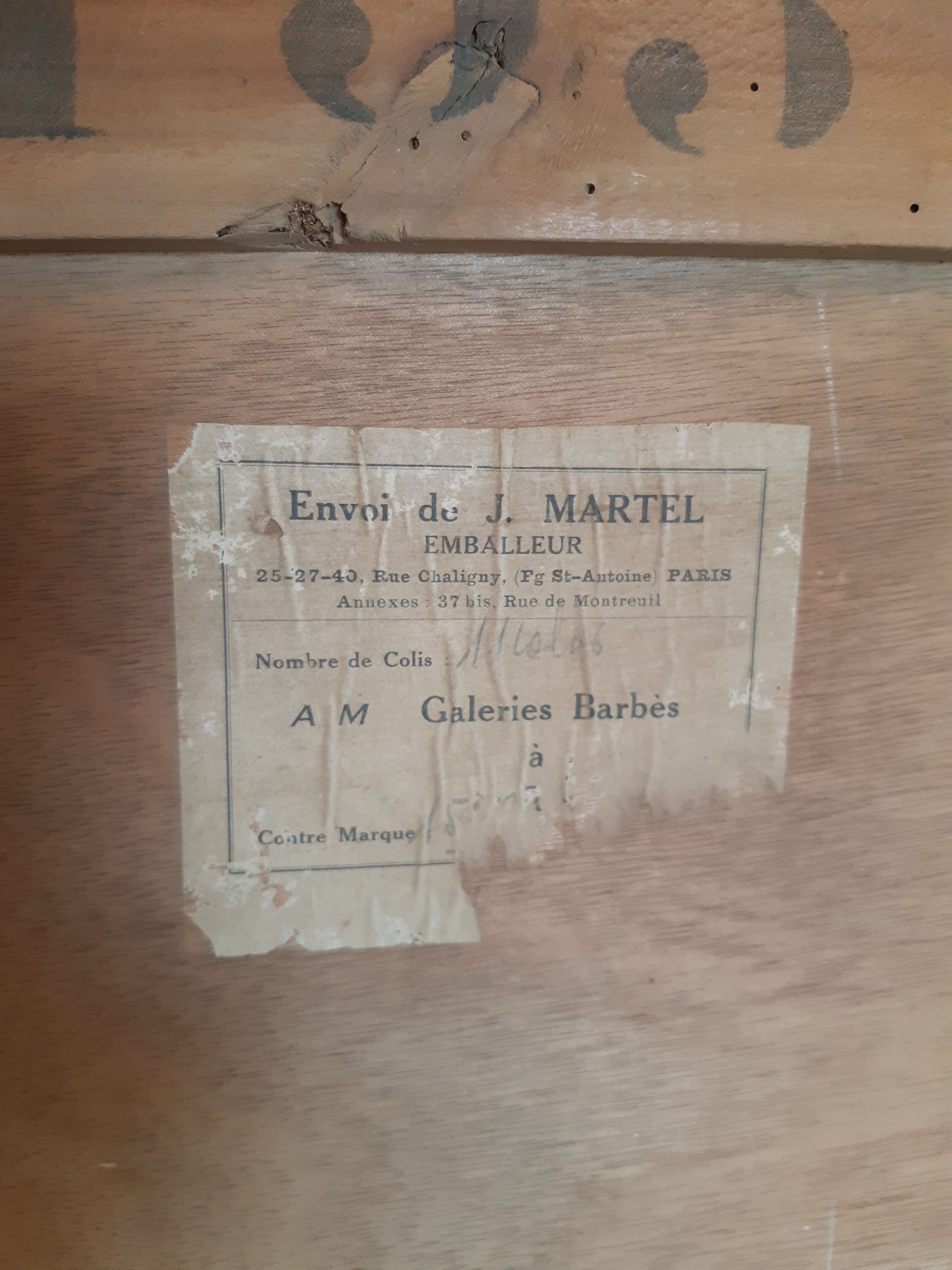 3-door Art Deco Parisian wardrobe and bevelled mirror