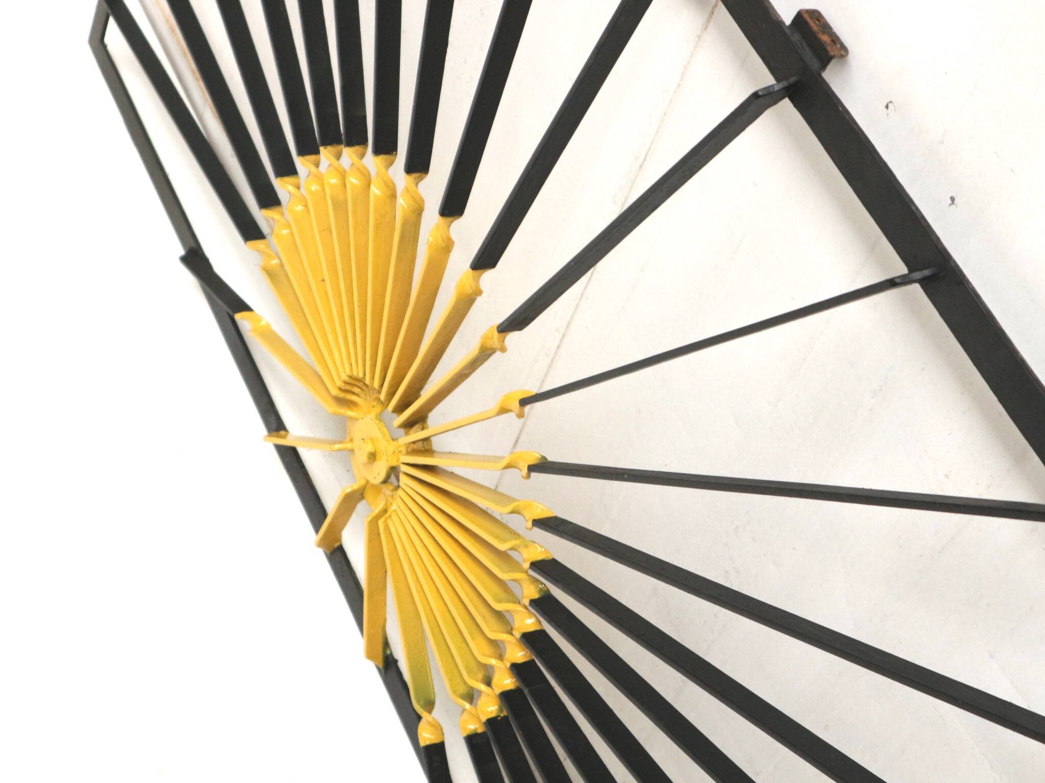 Vintage metal wall sculpture made in the 70s