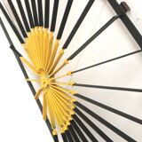 Vintage metal wall sculpture made in the 70s