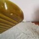 Khaki asparagus dish in vintage Sarregemines France slip