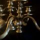 2 candlesticks, candelabras, silver metal, 5 flames, 37 cm