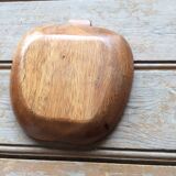 Empty wooden apple pocket