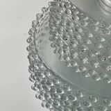 19-piece set of plates and dessert plates in bubbled glass