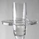 Trois bougeoirs en cristal vintage