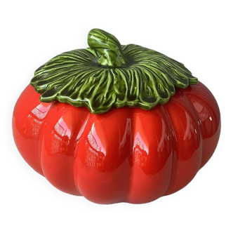 Tomato slip - small majolica tureen
