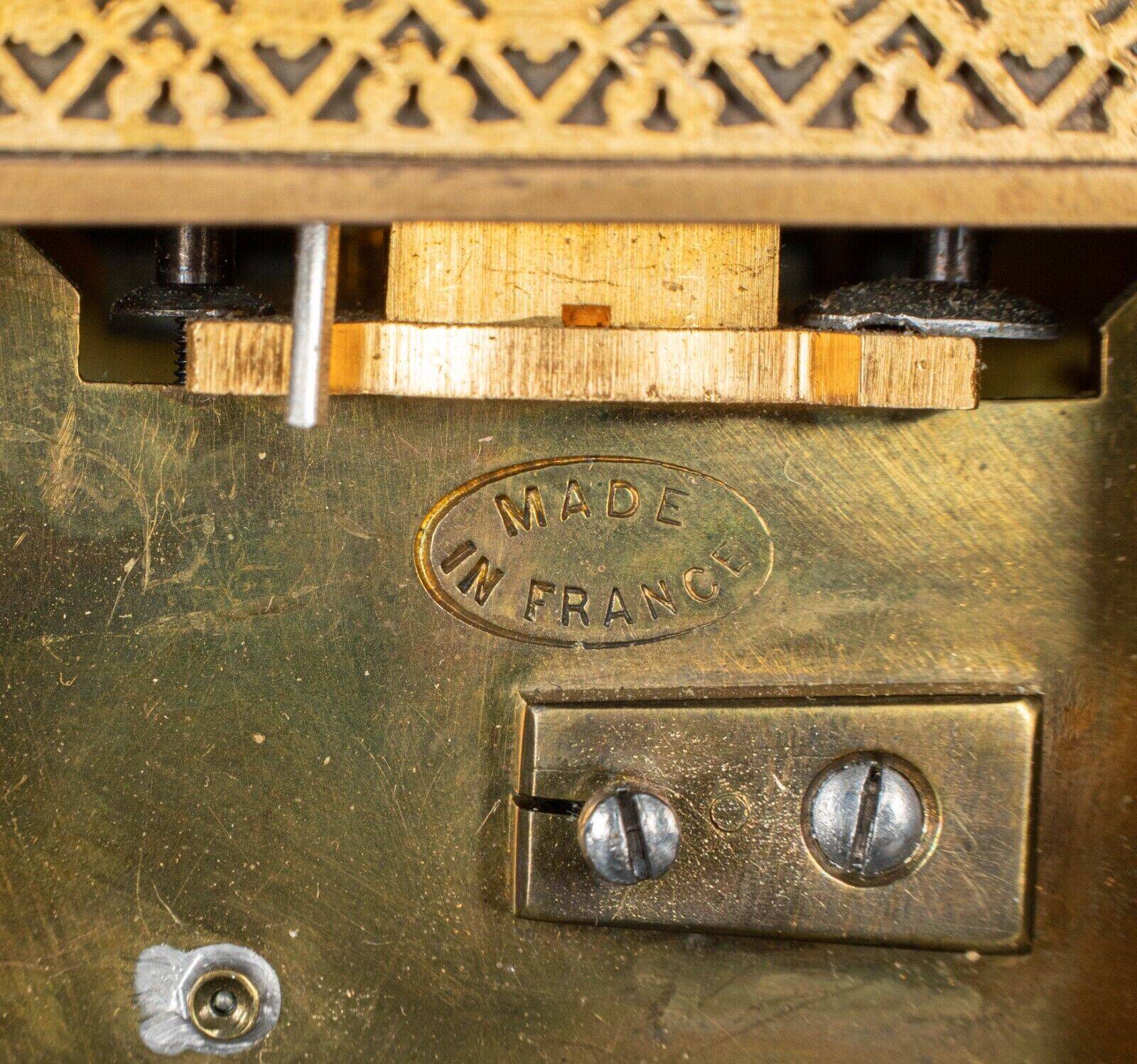 Clock Tiffany & Co New York officer's clock skeleton columns