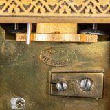 Clock Tiffany & Co New York officer's clock skeleton columns