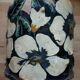 Vintage jar sheet painted flowers