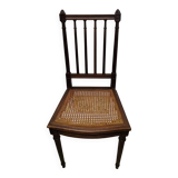 Ancienne Chaise Style Louis XVI Assise Cannée