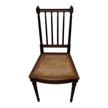 Antique Louis XVI Style Chair with Caned Seat