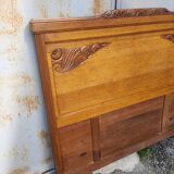 1930s headboard in solid oak