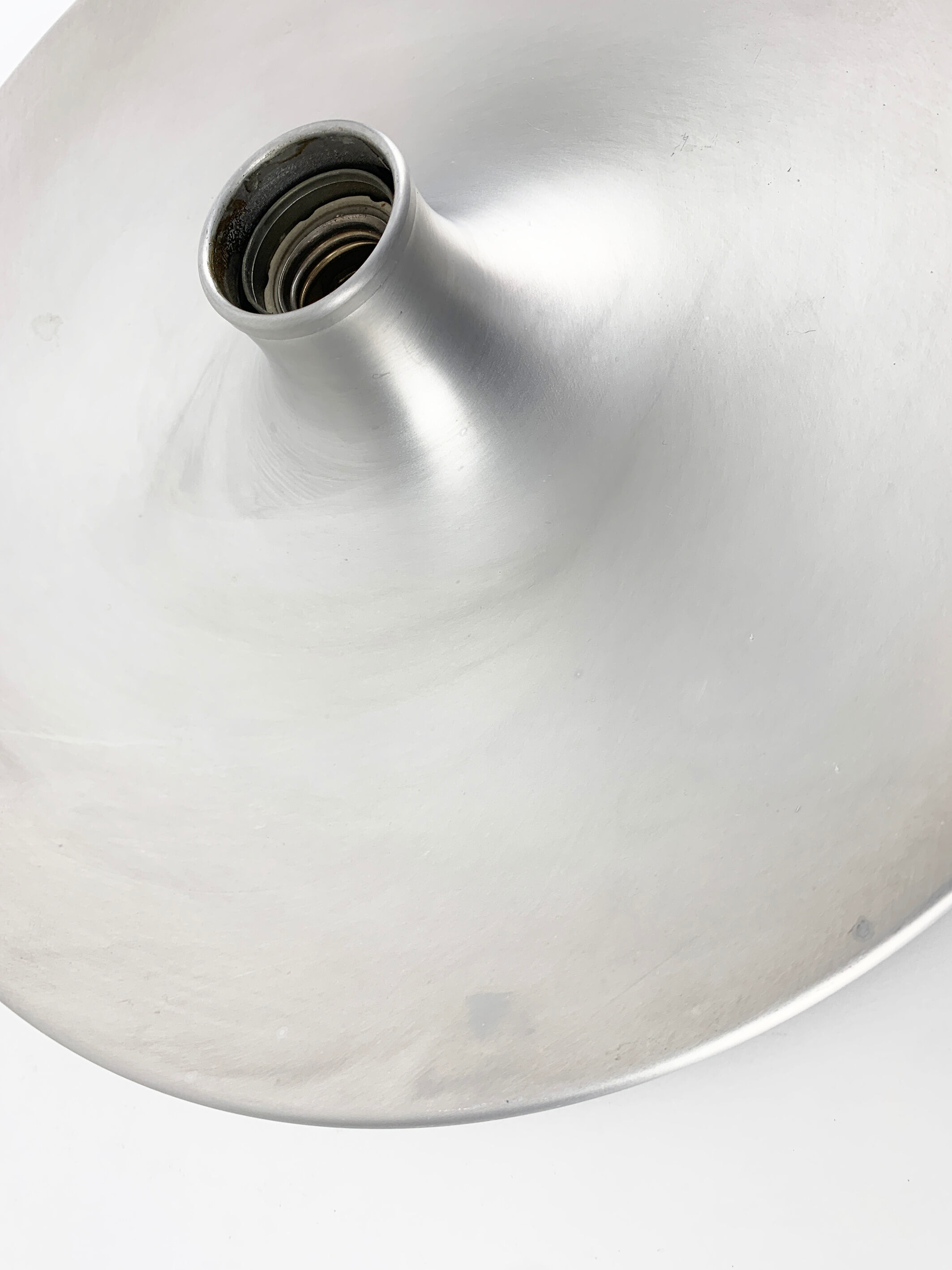 Space age wall lamp by Staff Leuchten in aluminum, Flush Light, 1960-70s
