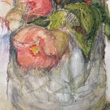 Toile fleurs