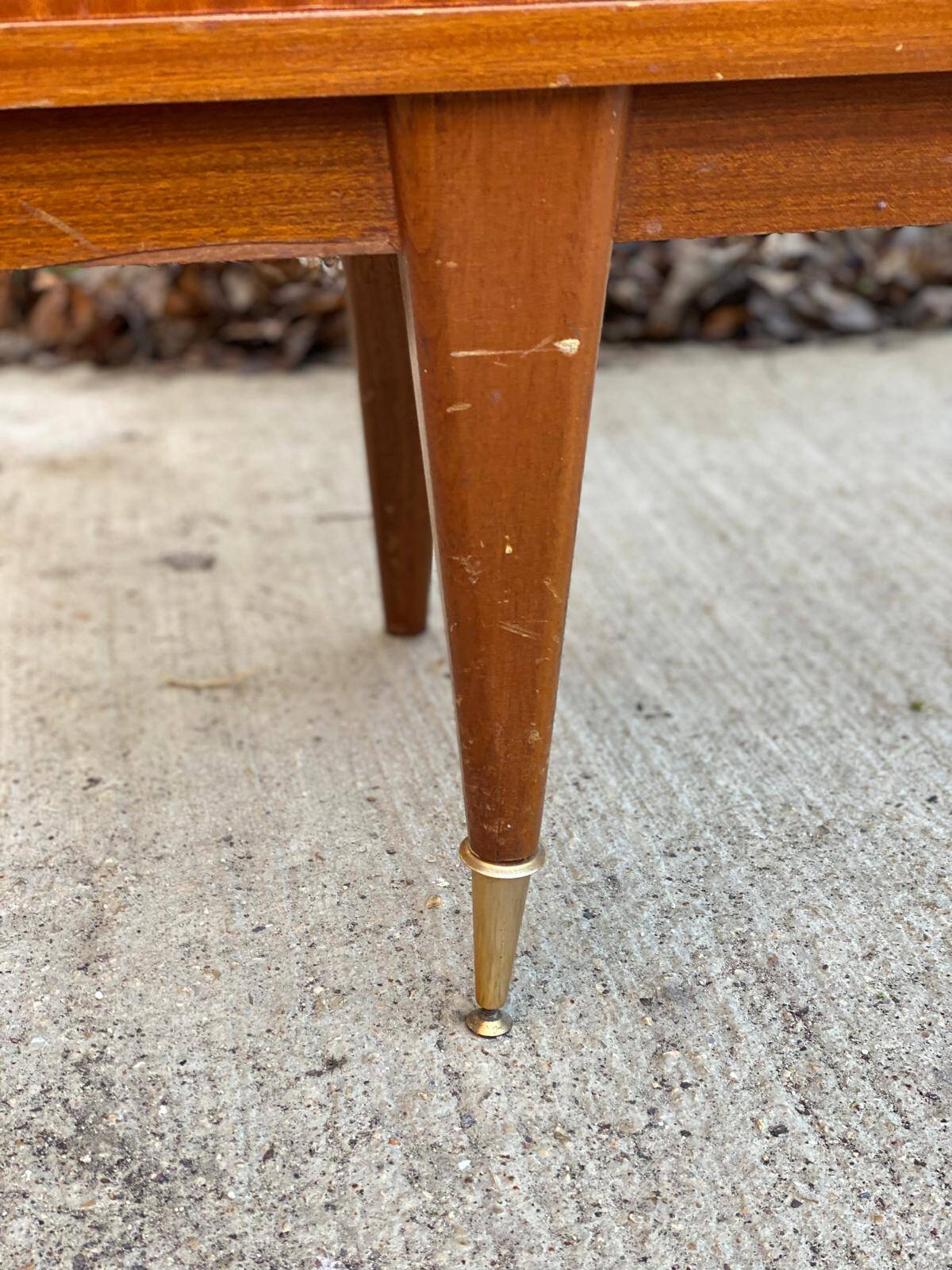 Buffet enfilade scandinave bois massif et palissandre  laquée 220cm 1960