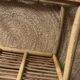Vintage rattan trolley on wheels