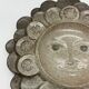 Céramique murale « visage solaire » — signée, circa 1970