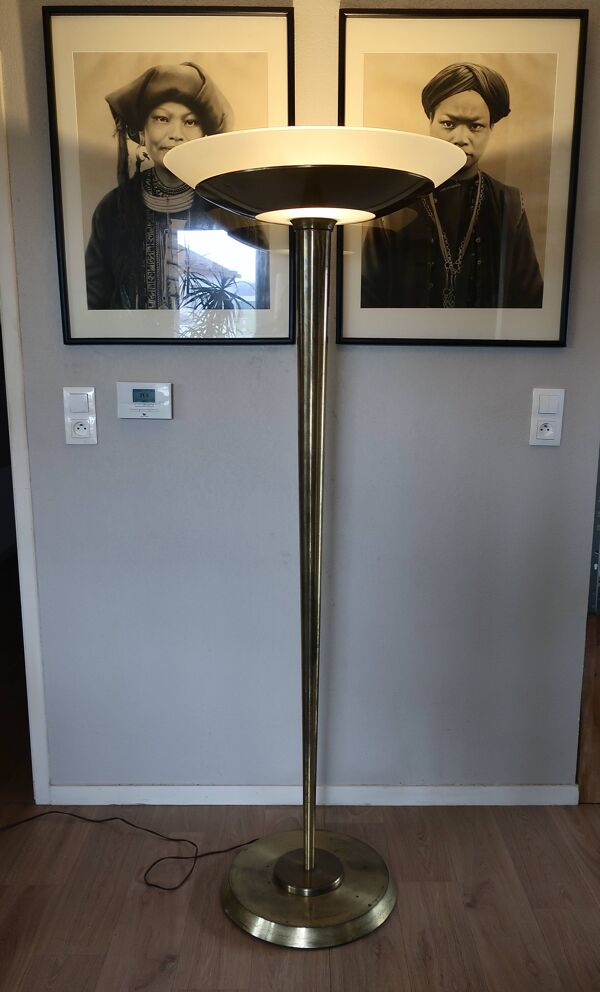 Lampadaire Jean PERZEL 41E, rare édition ancienne Art Déco