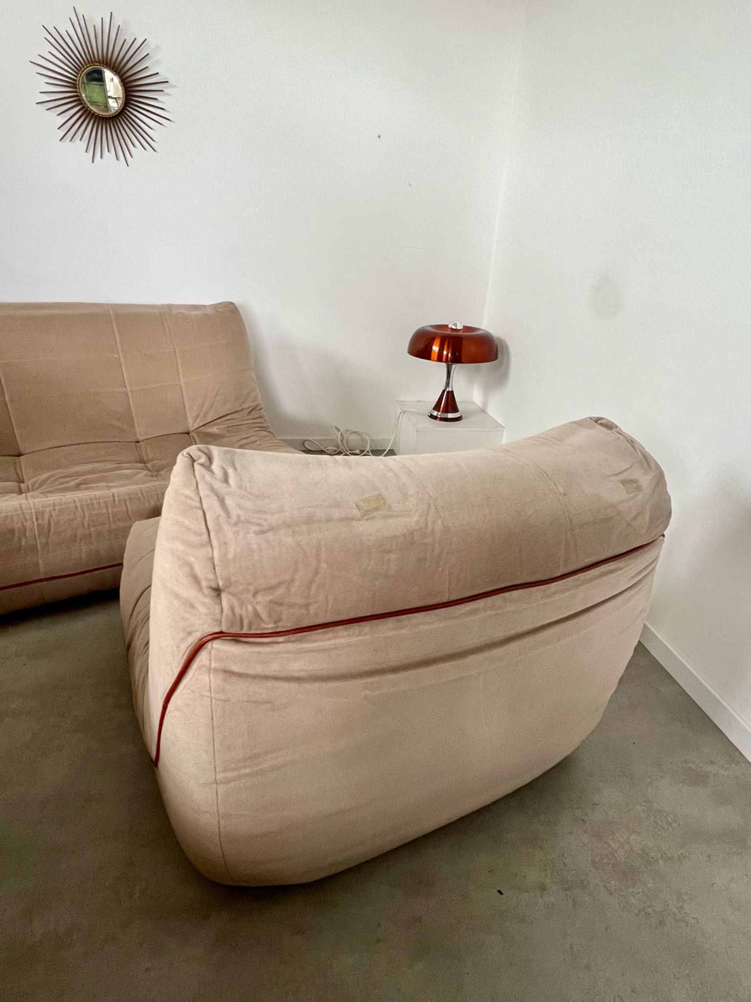 Old modular living room sofa design 60, Roche Bobois