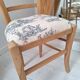 Chaise de campagne en toile de Jouy bleu